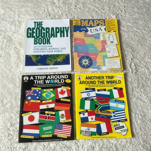 Homeschool book bundle - Elementary Geography lot of 4 - Picture 1 of 5
